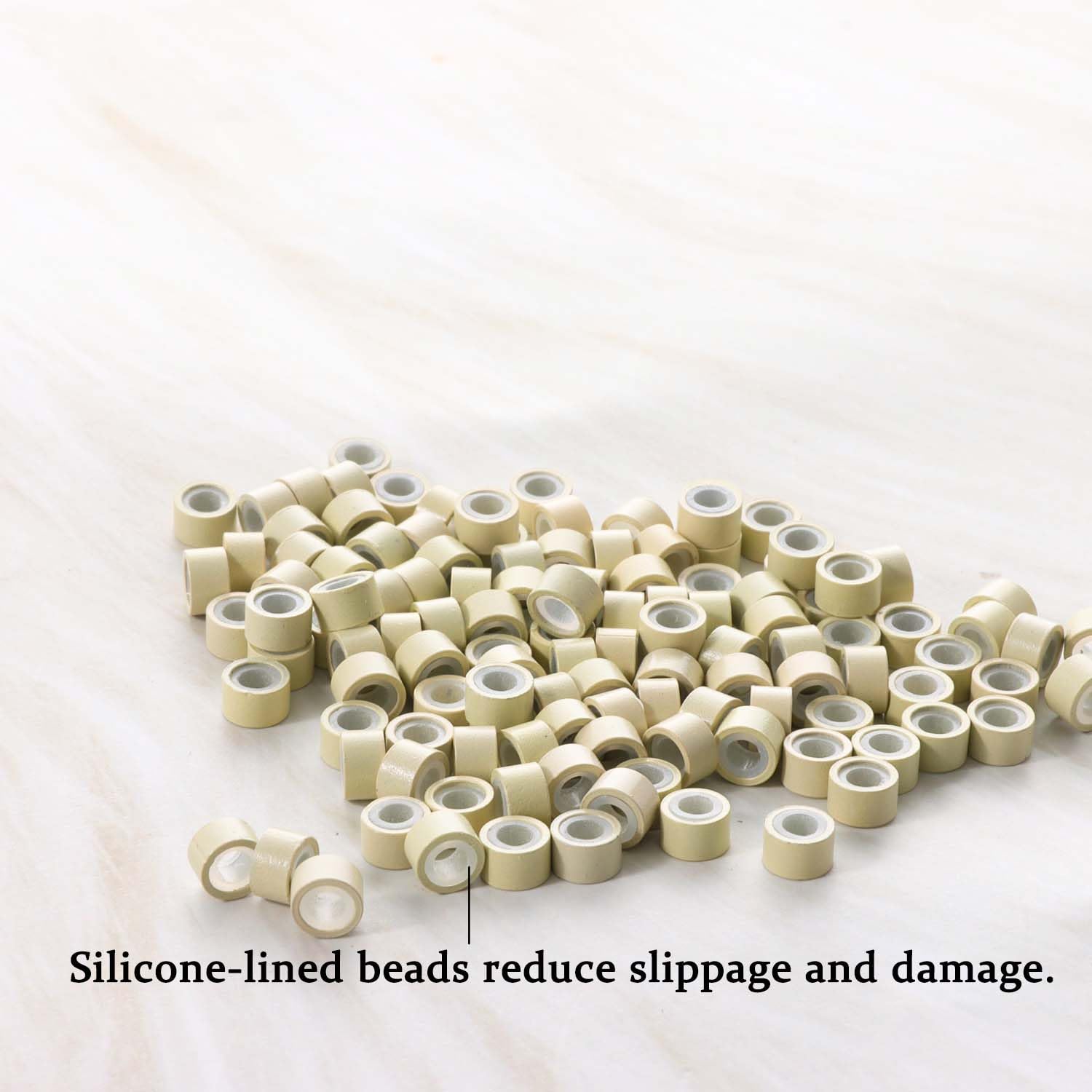 GOTDYA silicone-lined micro rings close-up highlighting gentle grip