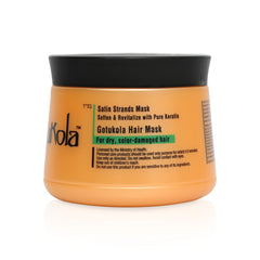 Gotukola Keratin Hair Mask texture close-up showing rich, creamy consistency for intense hydration.