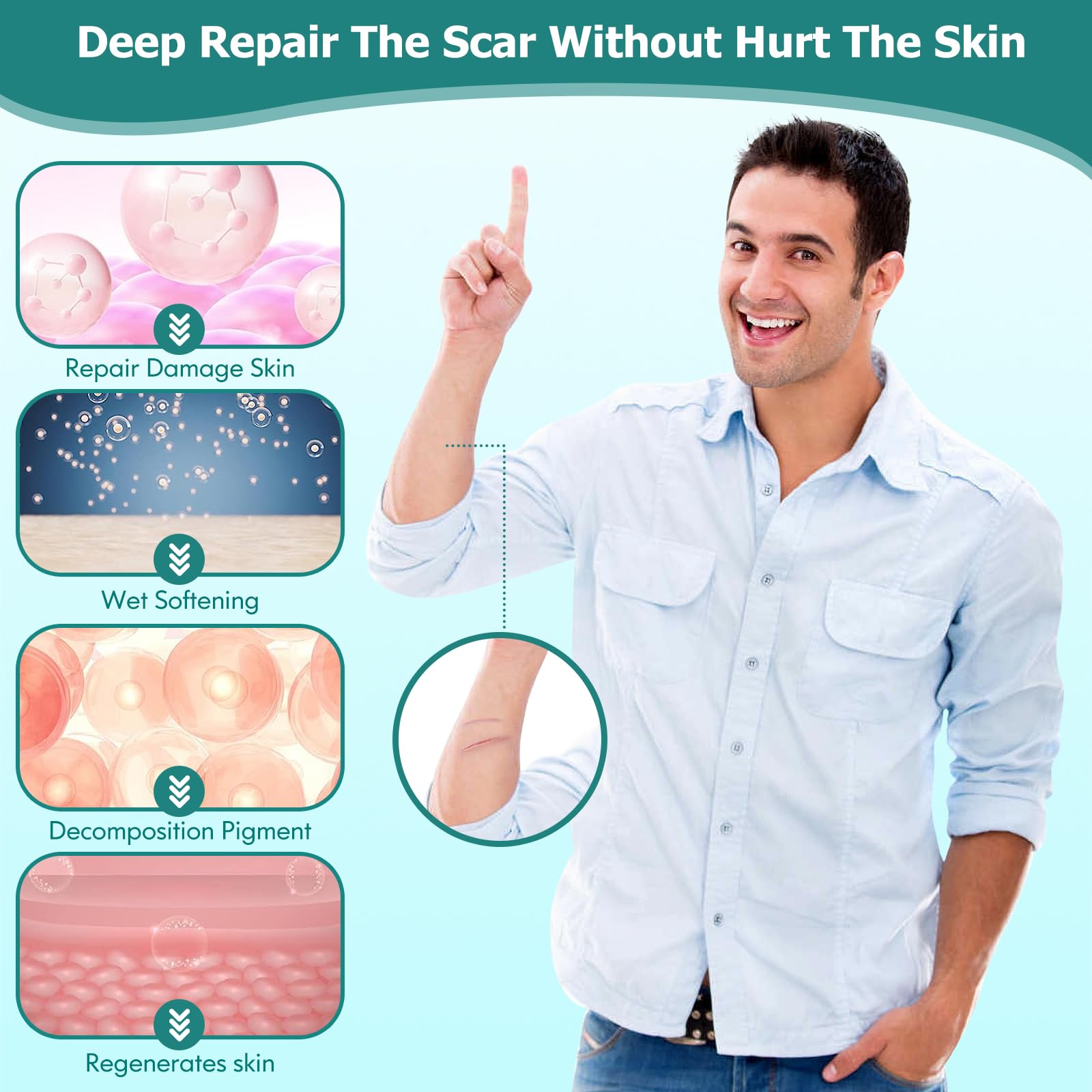 Gowgaw Scar Gel absorbs quickly with a gentle massage for nourishment.