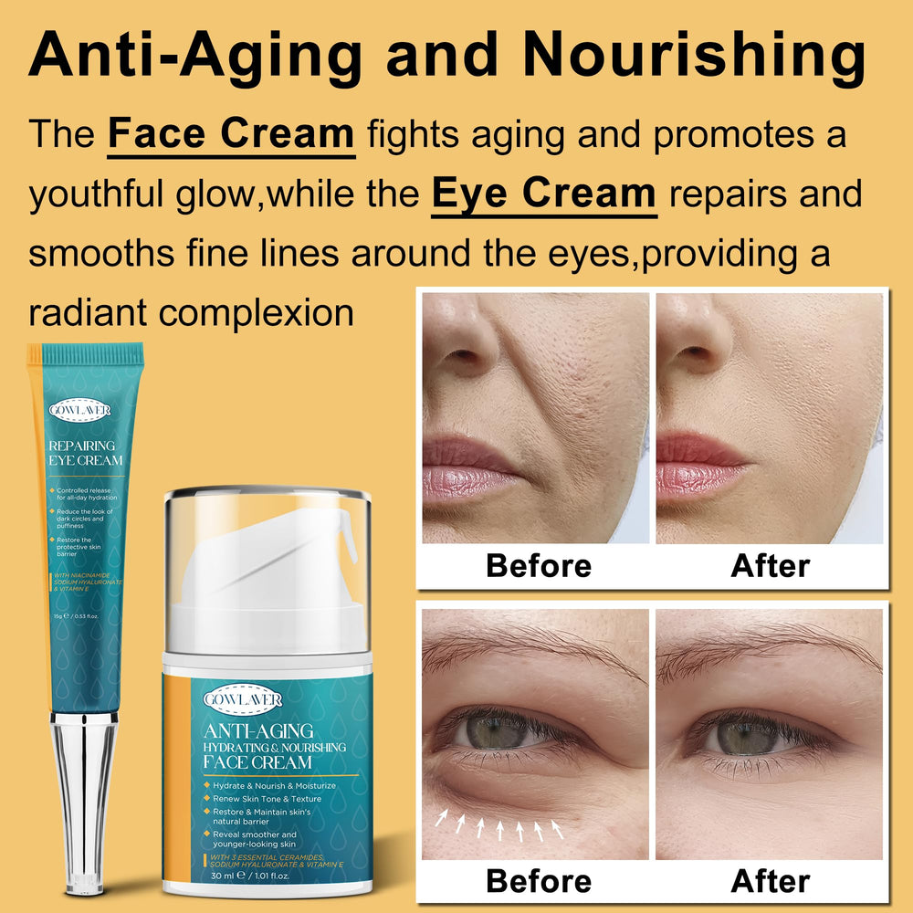 GOWLAVER crema facial hidratante: textura ligera para piel suave y nutrida.