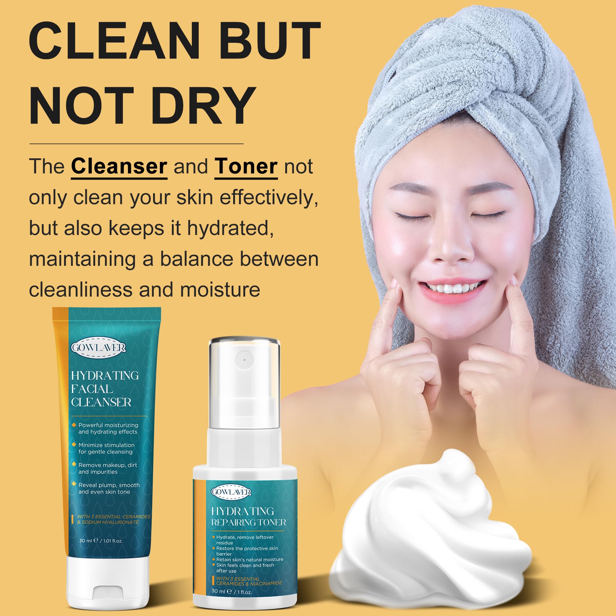 GOWLAVER Eye Cream image—targets puffiness and dark circles for brighter eye area.