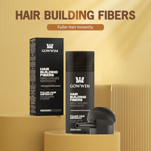 gowwim hair fibers bald-spot-coverage shows quick touch-up for fuller-looking scalp.