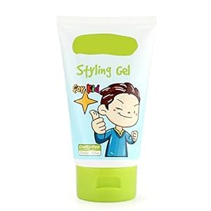 gowwim Kids Fresh Styling Hair Gel packaging shows the 4.4oz bottle for easy use.