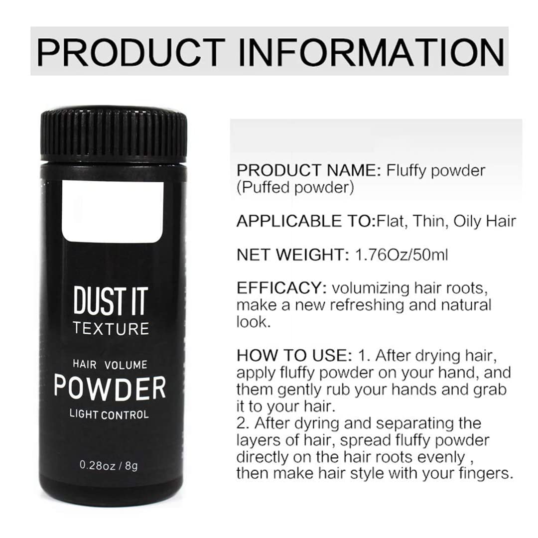 gowwim styling volume powder lightweight texture demonstrates airy fullness and movement