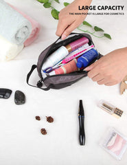 GOX Dopp Kit hanging hook enables hands-free use in any bathroom