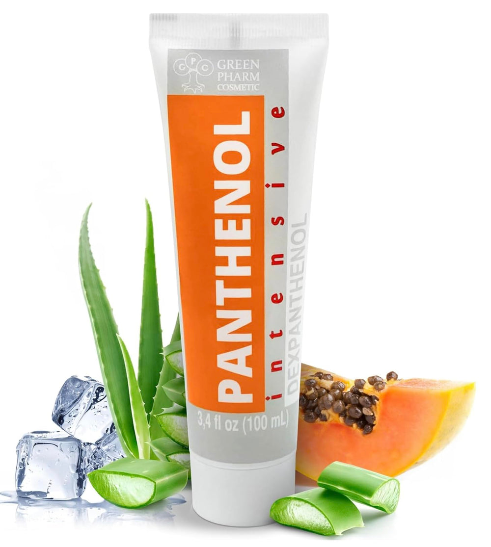 GPC Green Pharm Cosmetic panthenol-cream-bottle delivers rich hydration for all skin types.