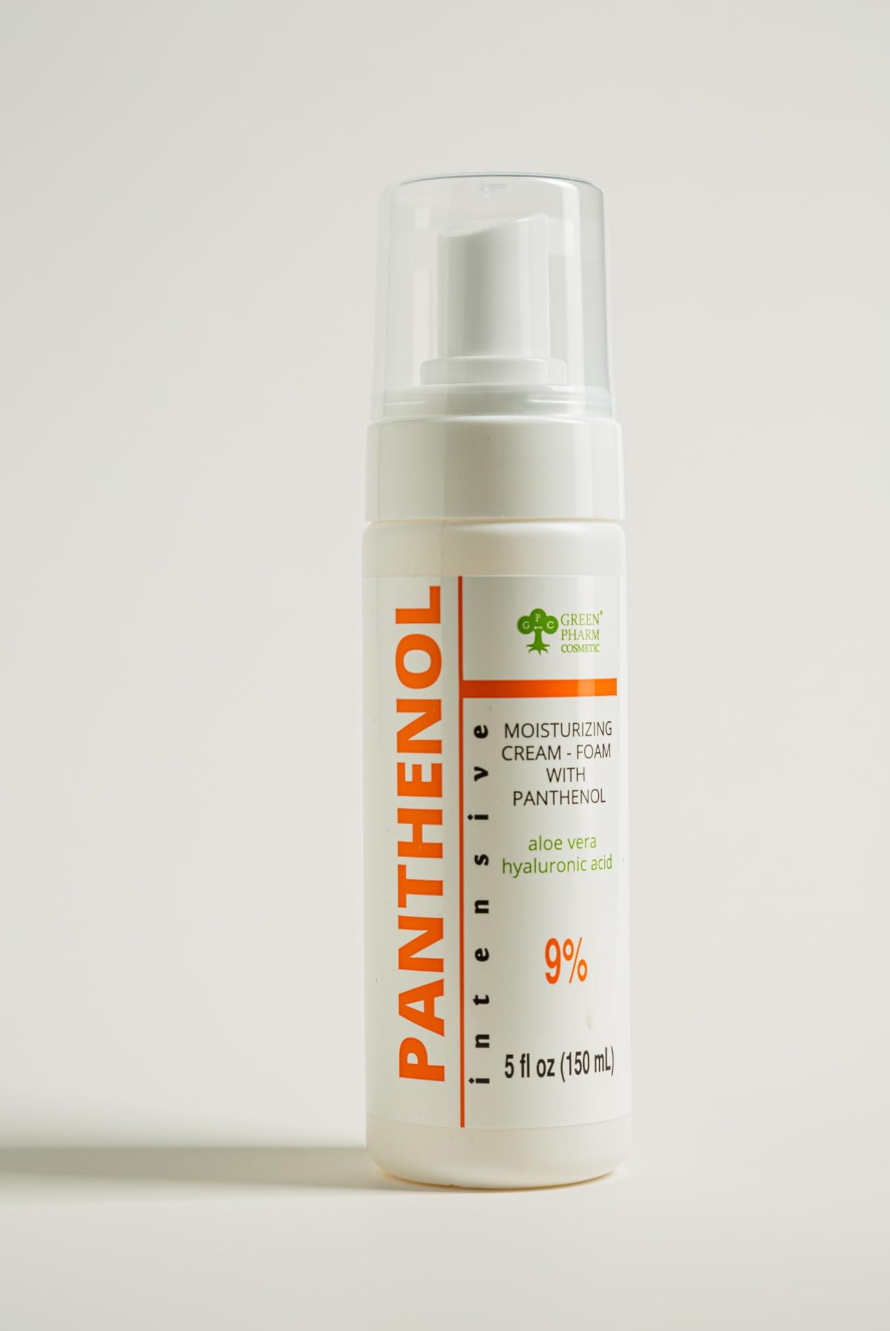GPC panthenol foam spray 3.4 oz bottle travel-friendly hydration