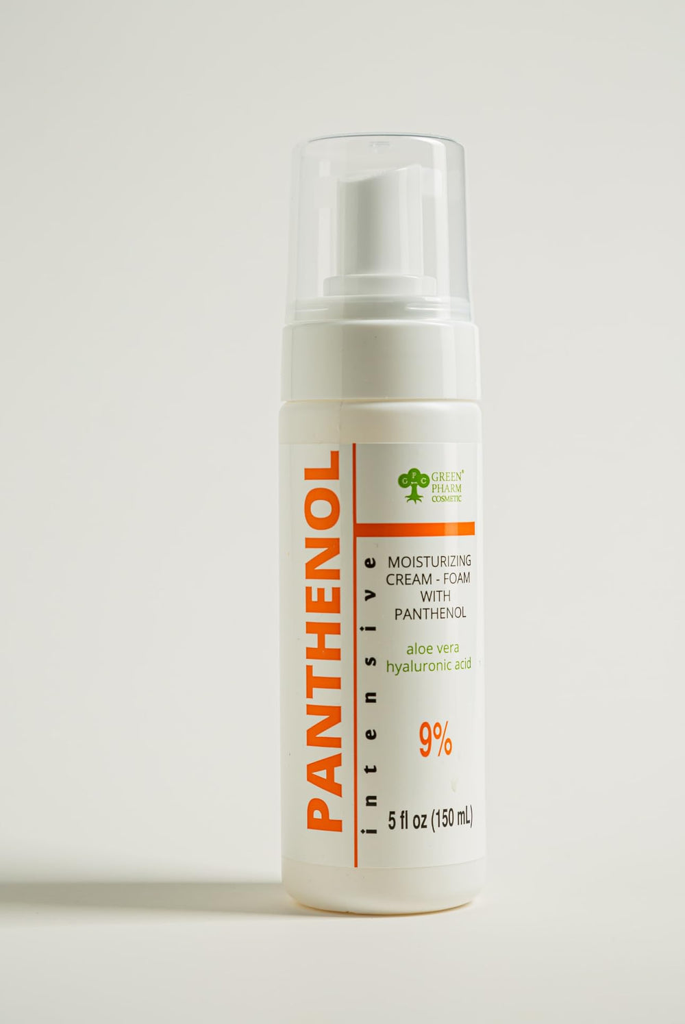 GPC panthenol foam spray 3.4 oz bottle travel-friendly hydration