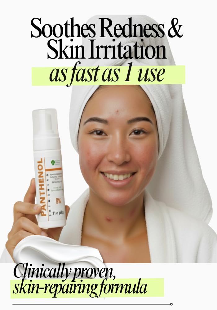 GPC panthenol foam spray after sun closeup for soothing hydration