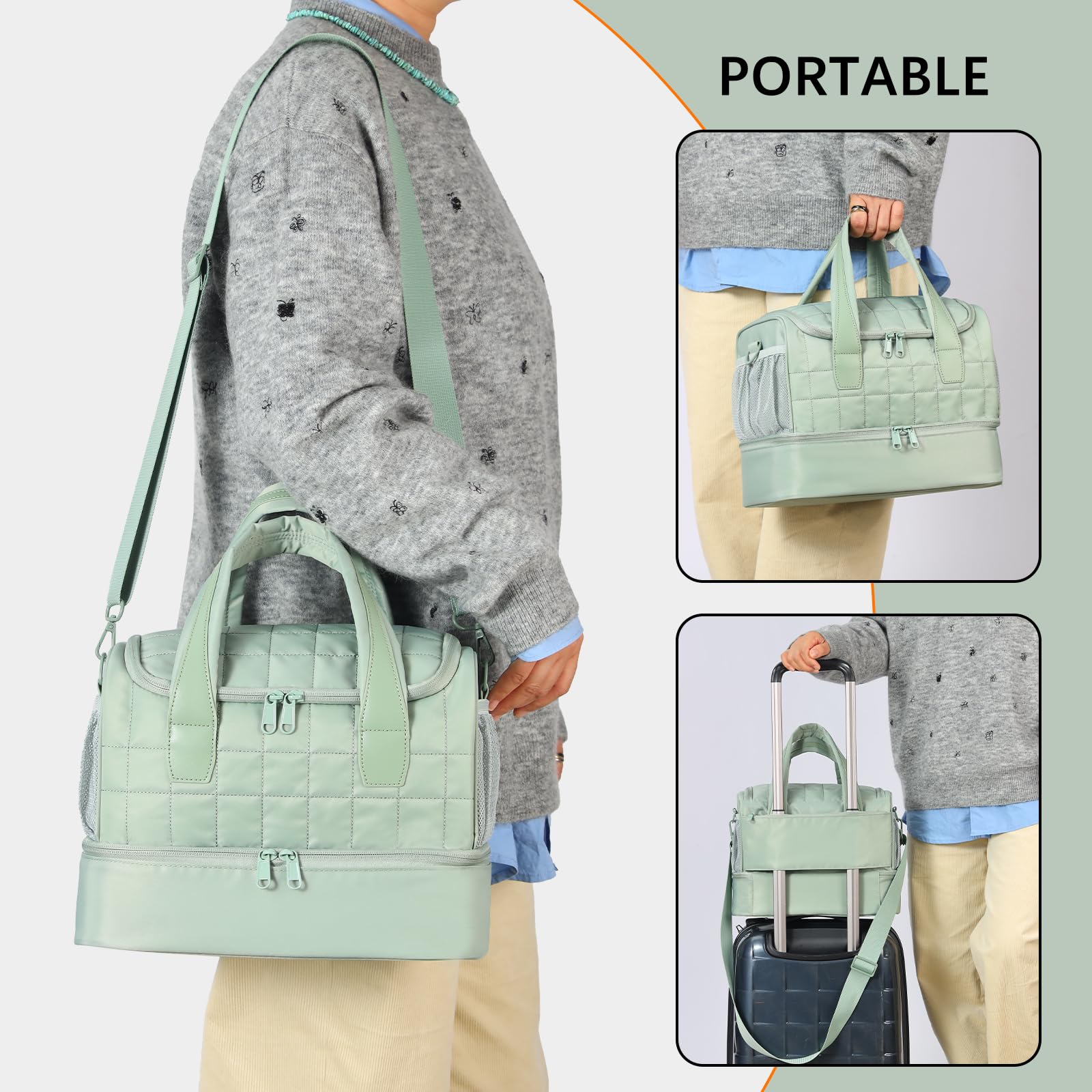 GR69N Nail Polish Organizer Case dimensions show a travel-friendly size for home use.