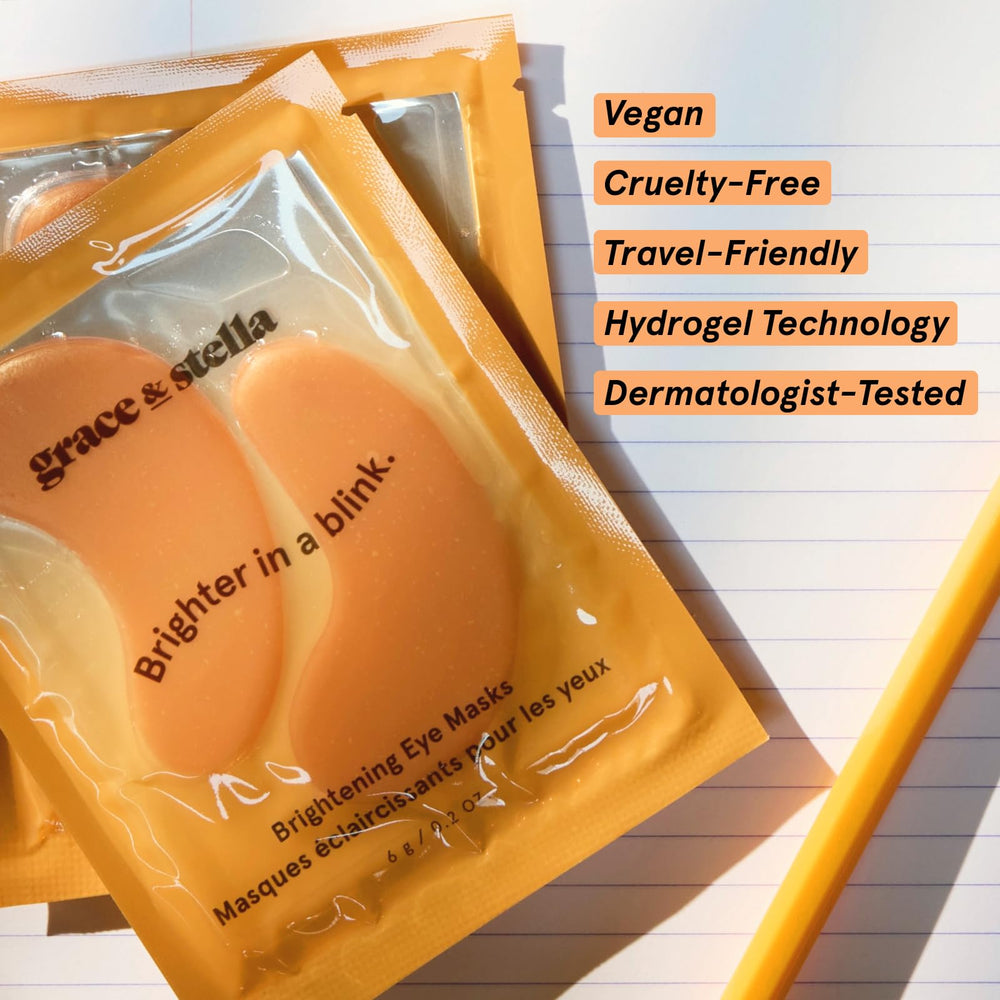 grace & stella vitamin c ingredient visual conveying antioxidant brightening benefit