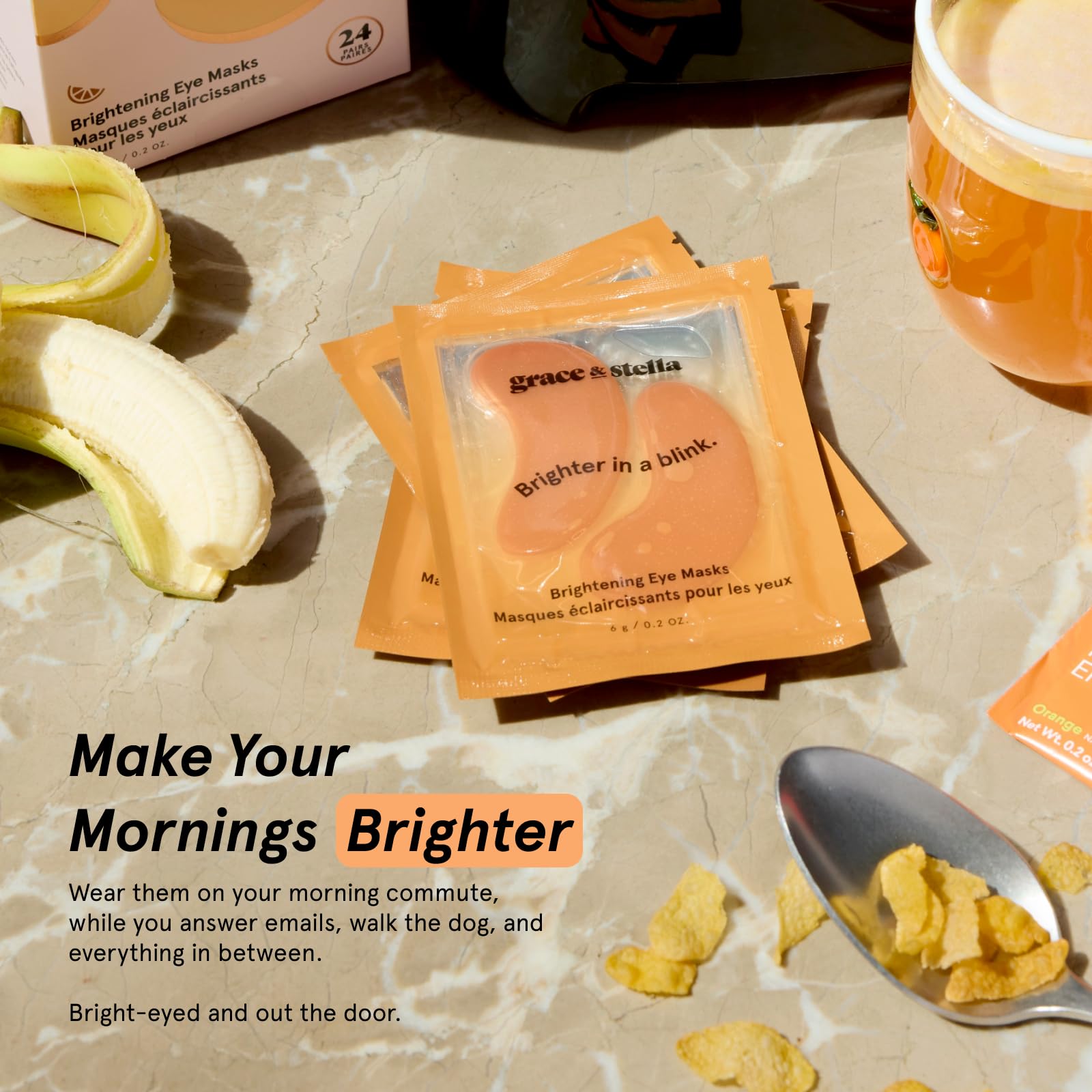 grace & stella open pack with multiple sachets showing contents and travel ease