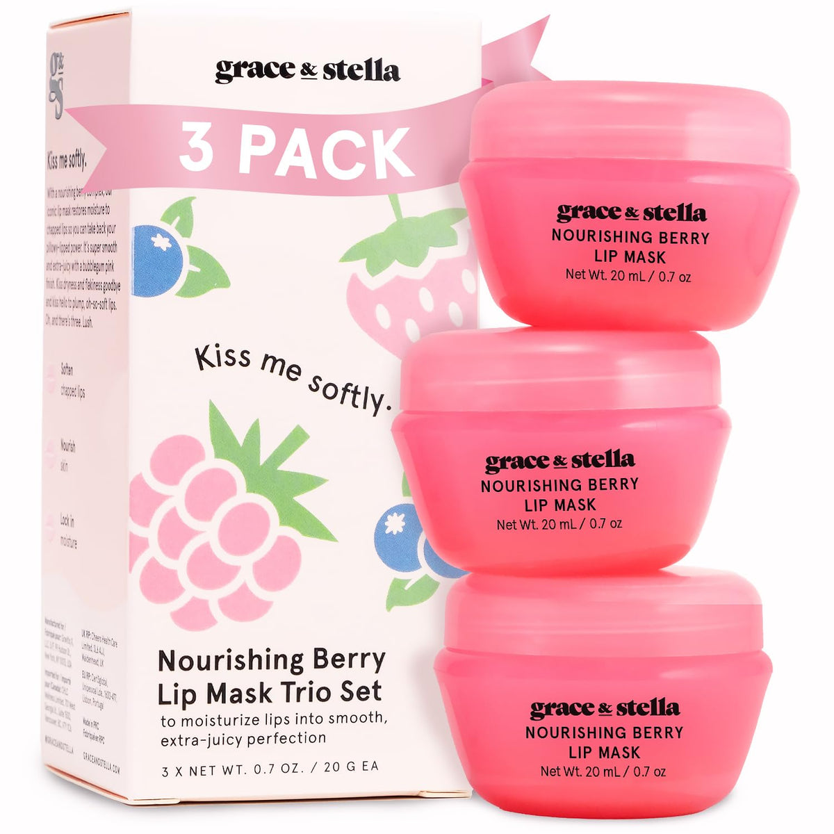 Grace & Stella berry lip butter tube for on-the-go hydration
