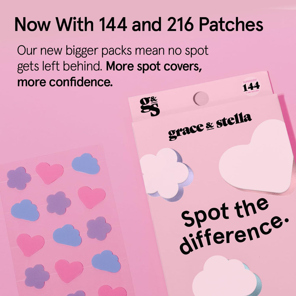 Grace & Stella patch texture closeup emphasizing breathable hydrocolloid coverage