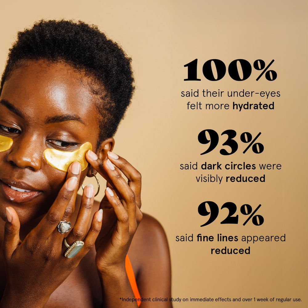 Grace & Stella gold eye patches deliver cooling depuffing for puffy eyes