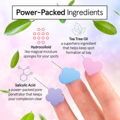 Grace & Stella patches on skin closeup showing invisible dots for daily wear