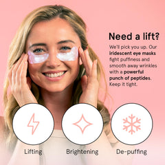 Grace & Stella peptide under-eye patches with rice extract boost brightening and balanced tone