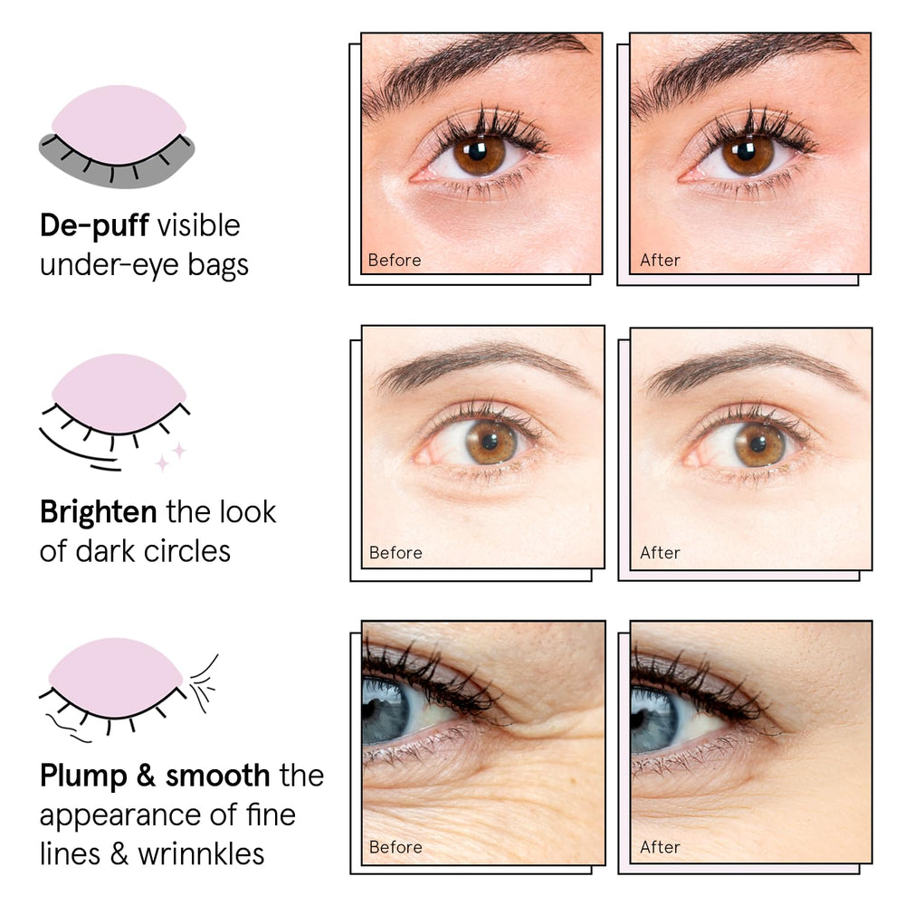 Grace & Stella under-eye patches in overnight routine for smoother-looking skin.