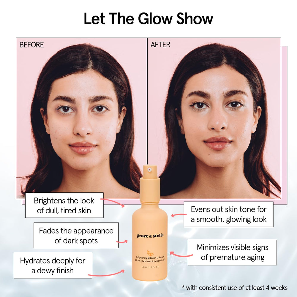 Grace & Stella Vitamin C Serum gel-like texture signals refreshing hydration.