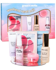 Grace & Stella Weekend Reset Edit packaging, gift-ready skincare box.