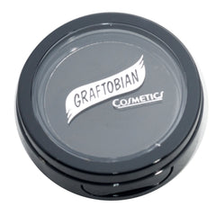 Graftobian Cake Eyeliner application with damp brush demonstrates versatile pigment