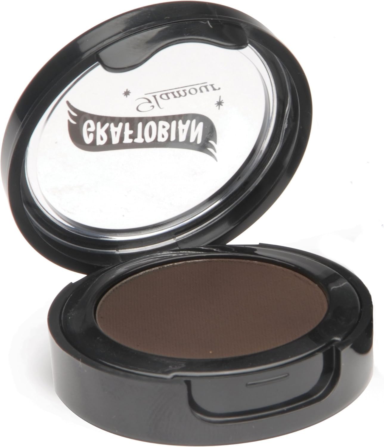 Graftobian Cake Eyeliner Espresso Brown swatch showing rich color and precise line