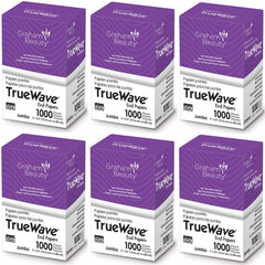 Graham TrueWave end papers six-pack with jumbo 4x2.5 inch size for wet processing