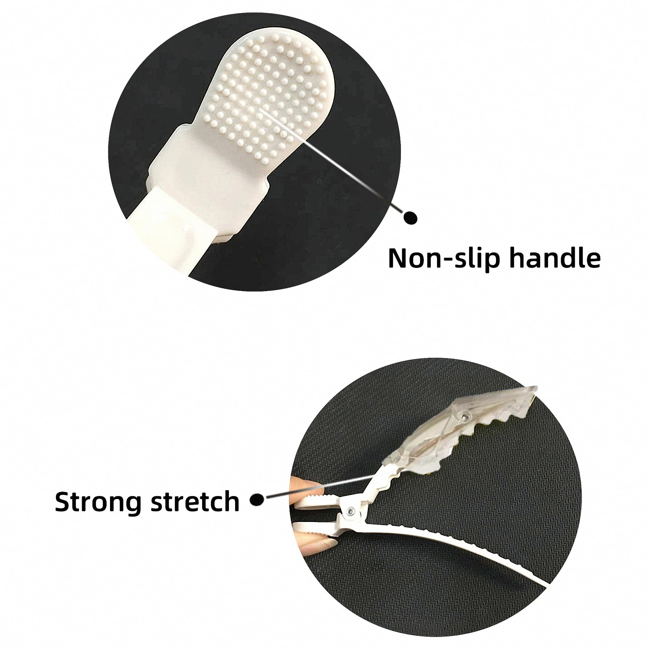 GraLigLuxu clips with non-slip grip prevent slipping while curling