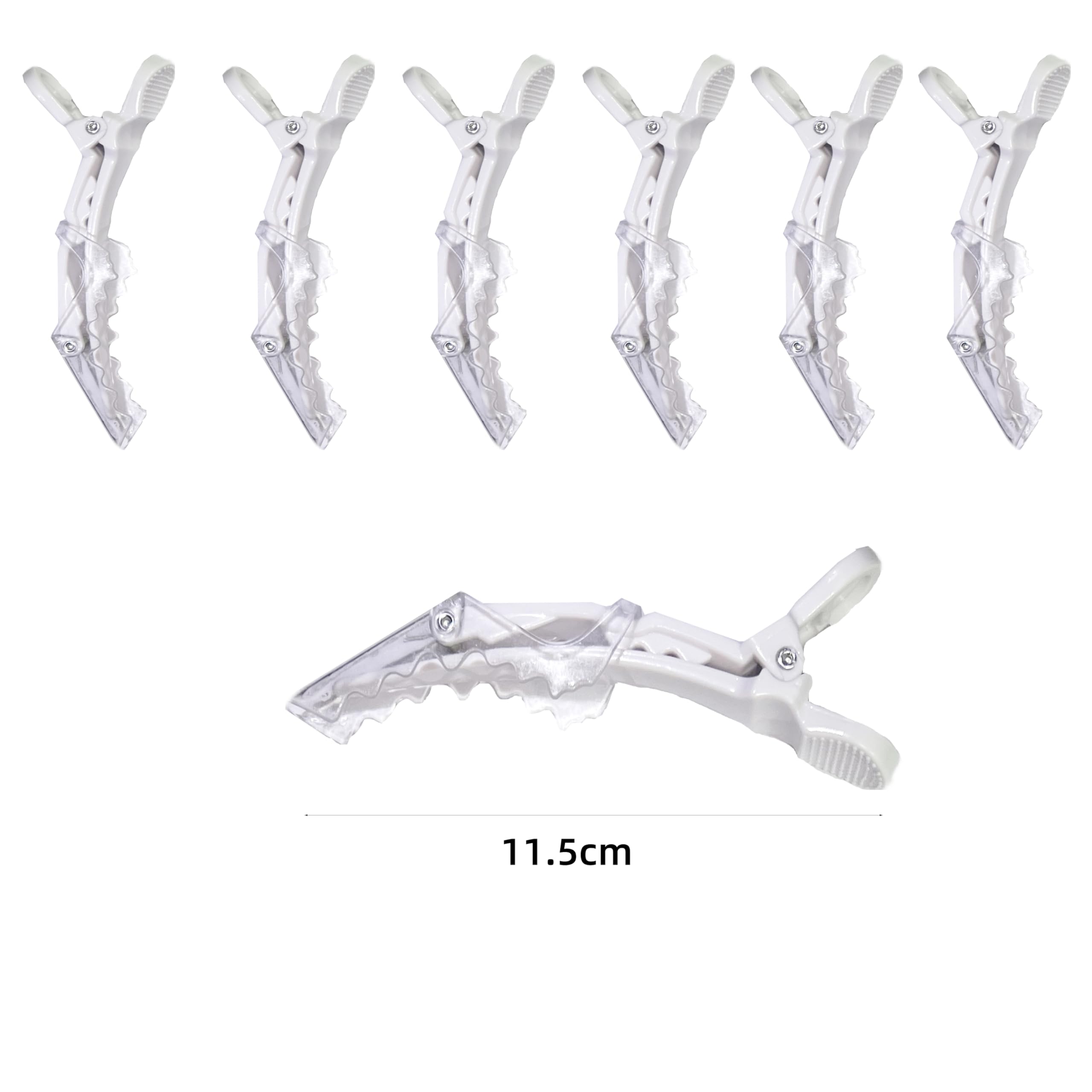 GraLigLuxu alligator clip pack open shows wide teeth for dent-free grip