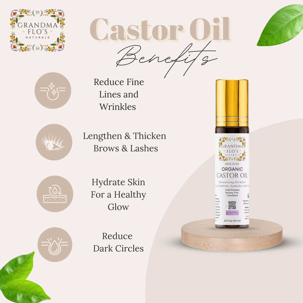 Grandma Flo's Naturals castor oil roll-on cuticles softening nails