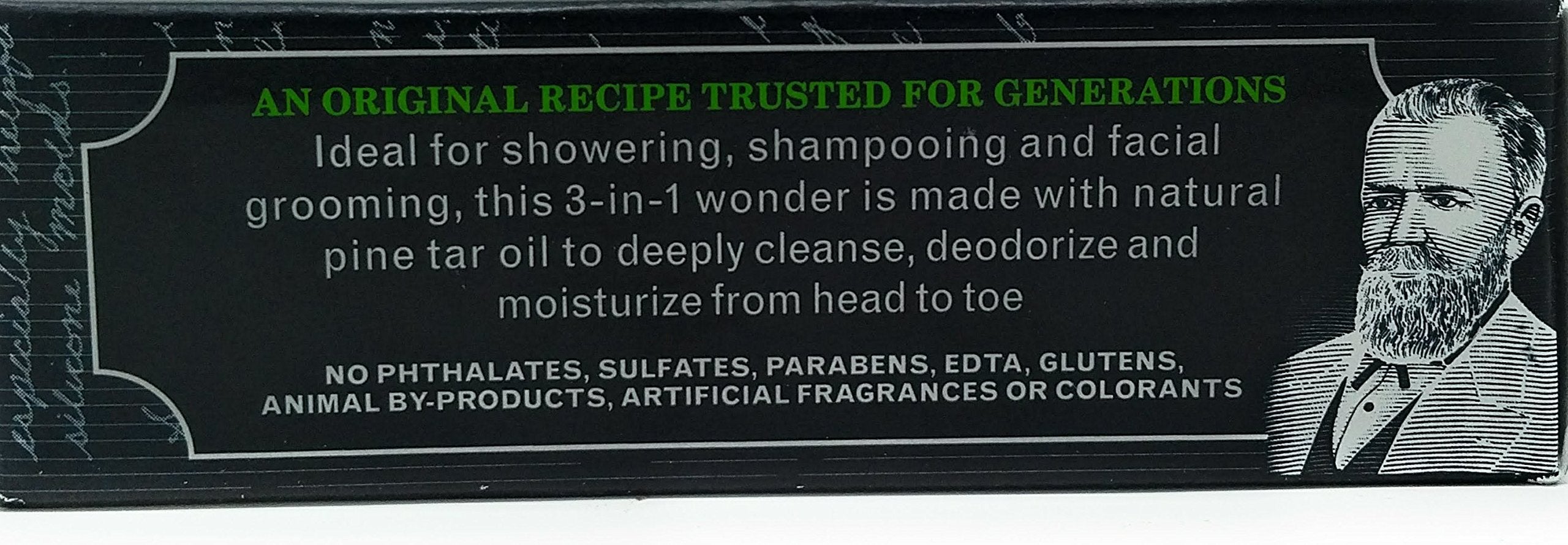 Grandpas Wonder Pine Tar bath bar for shaving and refreshing post-workout cleansing.