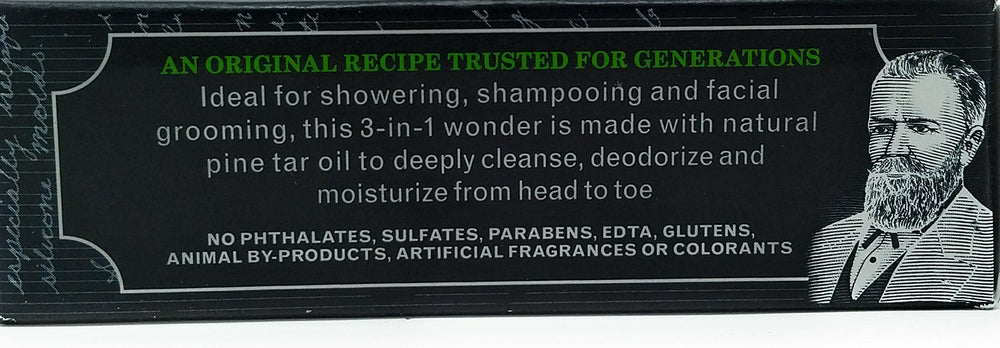Grandpas Wonder Pine Tar bath bar for shaving and refreshing post-workout cleansing.