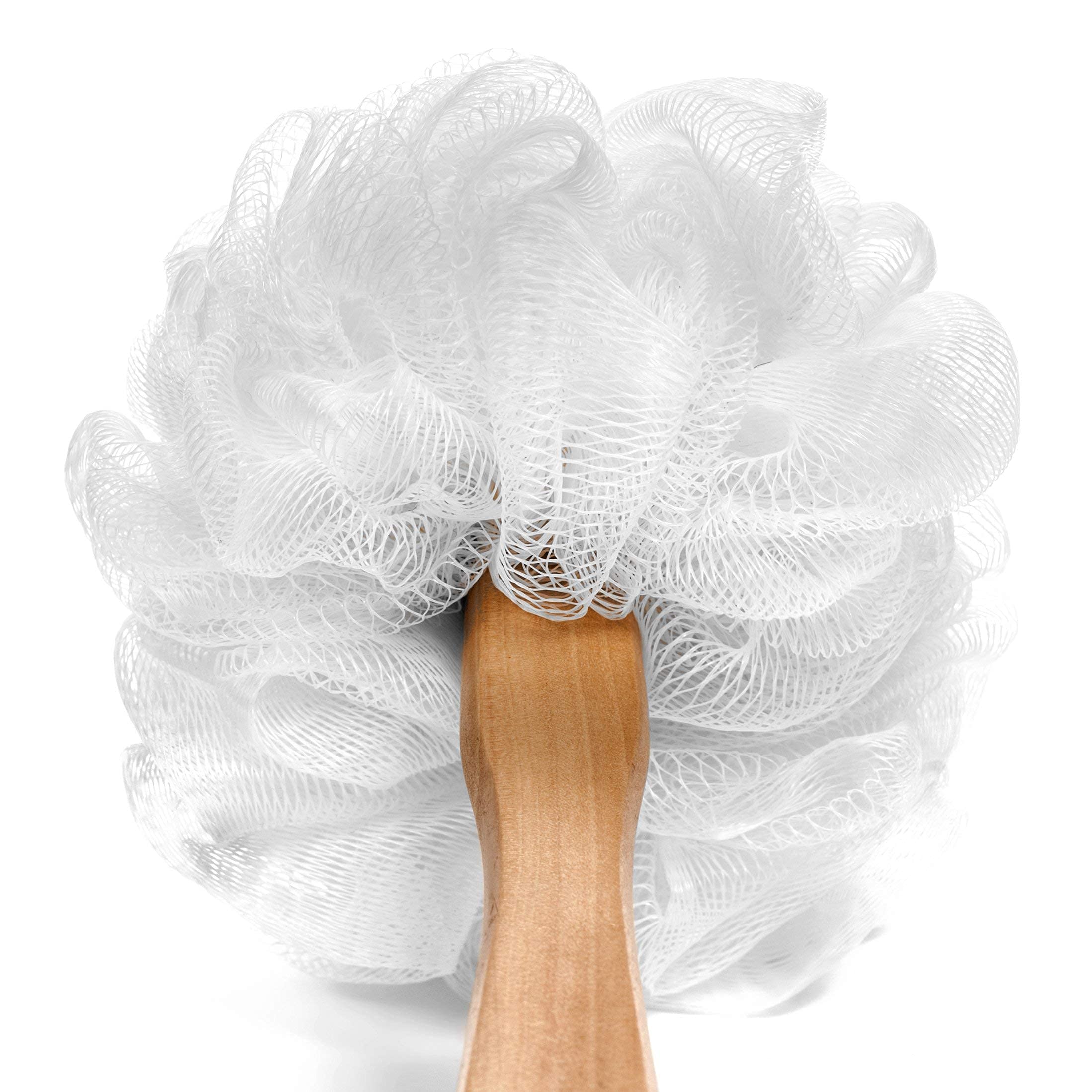 GranNaturals lotion applicator pouf lets you lather body with ease and even distribution.