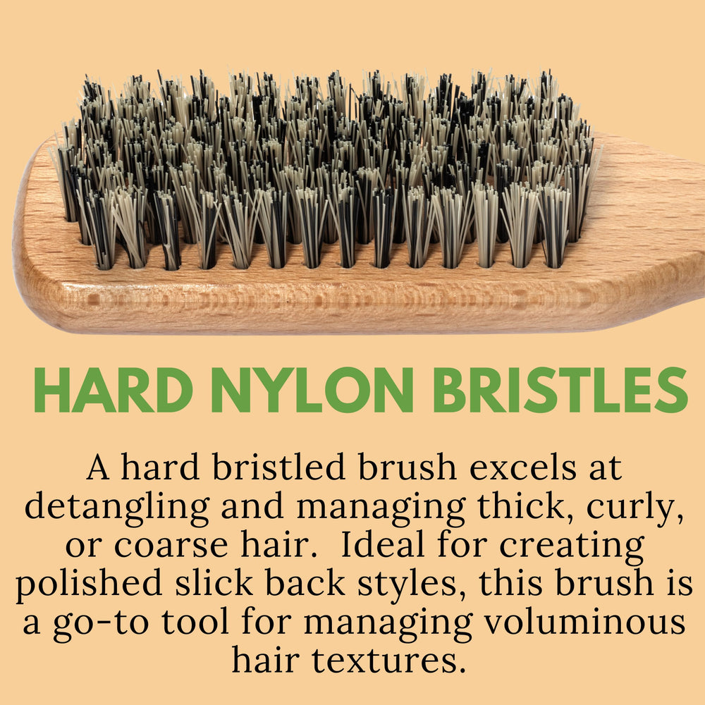 GranNaturals reinforced-nylon-bristles close-up conveying durable firm bristles.