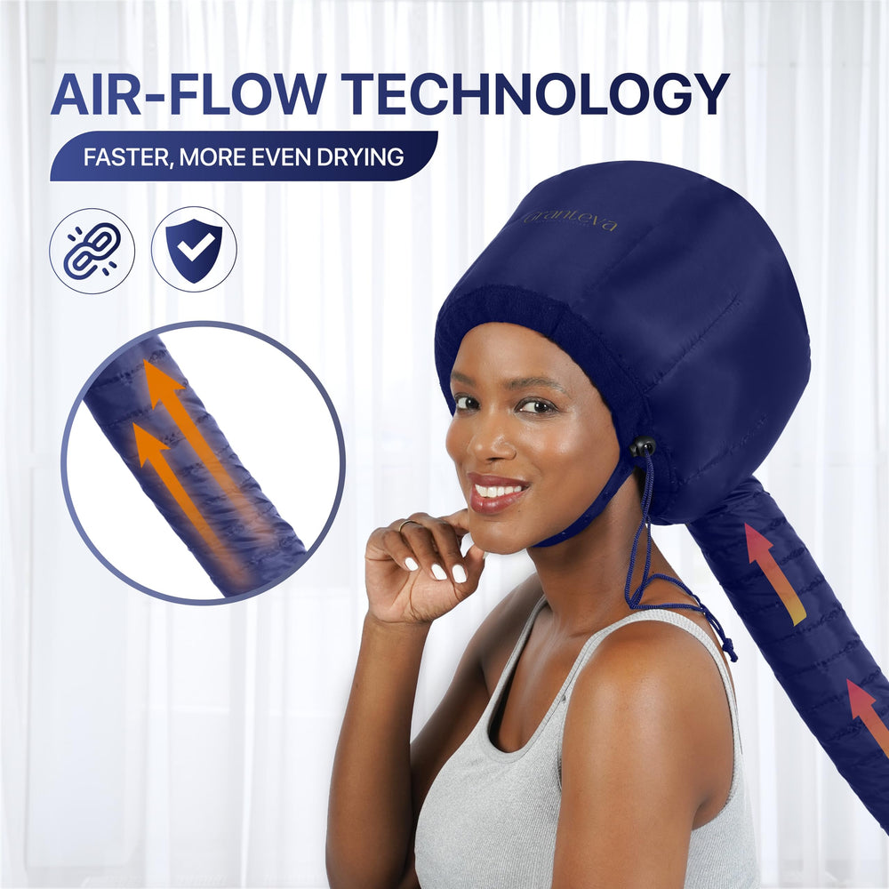 Granteva long hose offers flexible movement during blow-drying sessions.