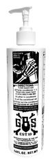 Grave Before Shave beard conditioner being applied in hands for easy distribution.