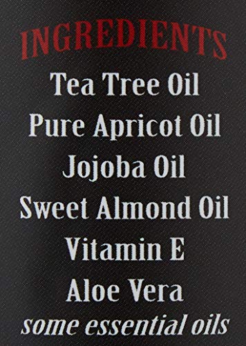 Grave Before Shave beard oil application drops on beard for easy conditioning.