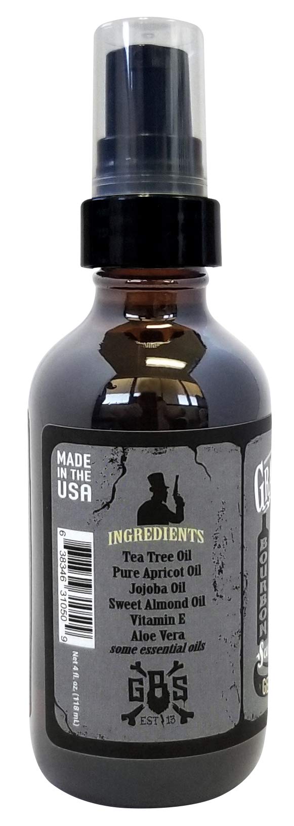 Grave Before Shave application shot highlighting nourishing oil on beard and skin.