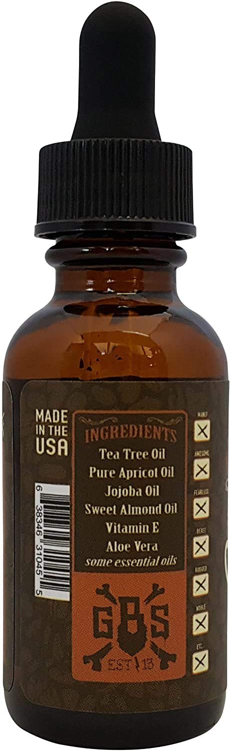 Grave Before Shave Caramel Mocha Beard Oil pump top—easy application for daily conditioning.