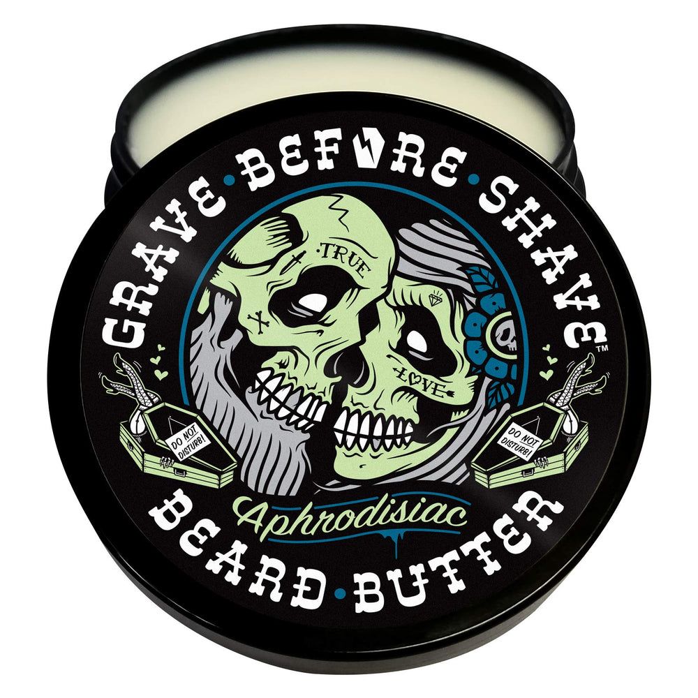 Grave Before Shave detailed application of beard butter demonstrates easy melt and apply routine.