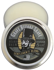 Grave Before Shave Gentlemen's Blend beard pack display showcases complete grooming solution