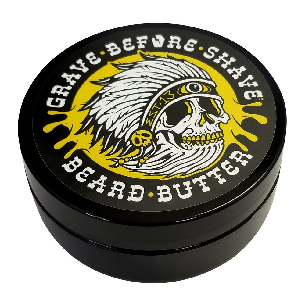 Grave Before Shave teakwood beard butter application – smooths beard with minimal drag