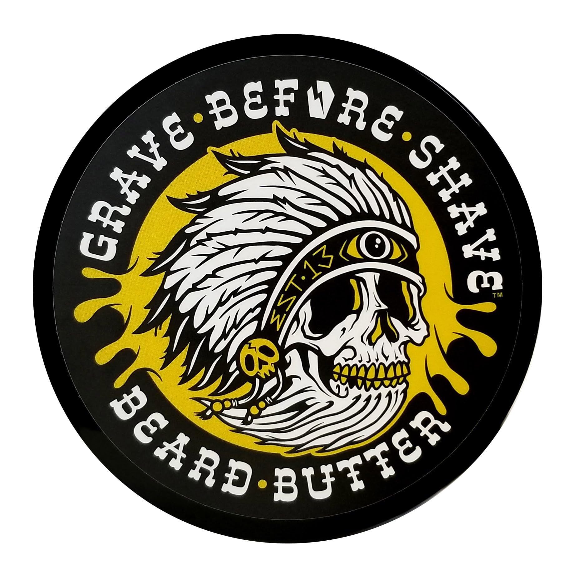 Grave Before Shave teakwood beard butter closeup – rich oil blend softens beard