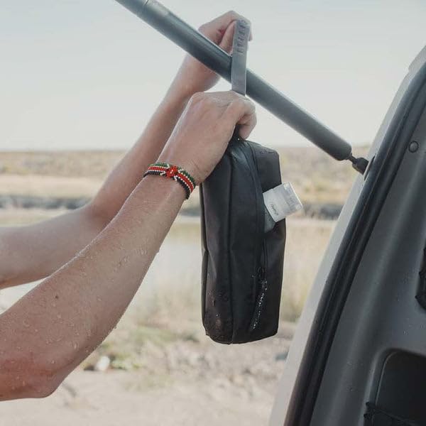 Gravel Mini Hanging Toiletry Bag TSA-ready design speeds airport checks