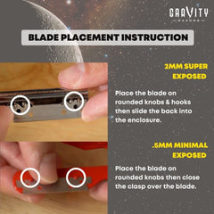 GRAVITY RAZORS 11N sharpness visual for close cutting potential