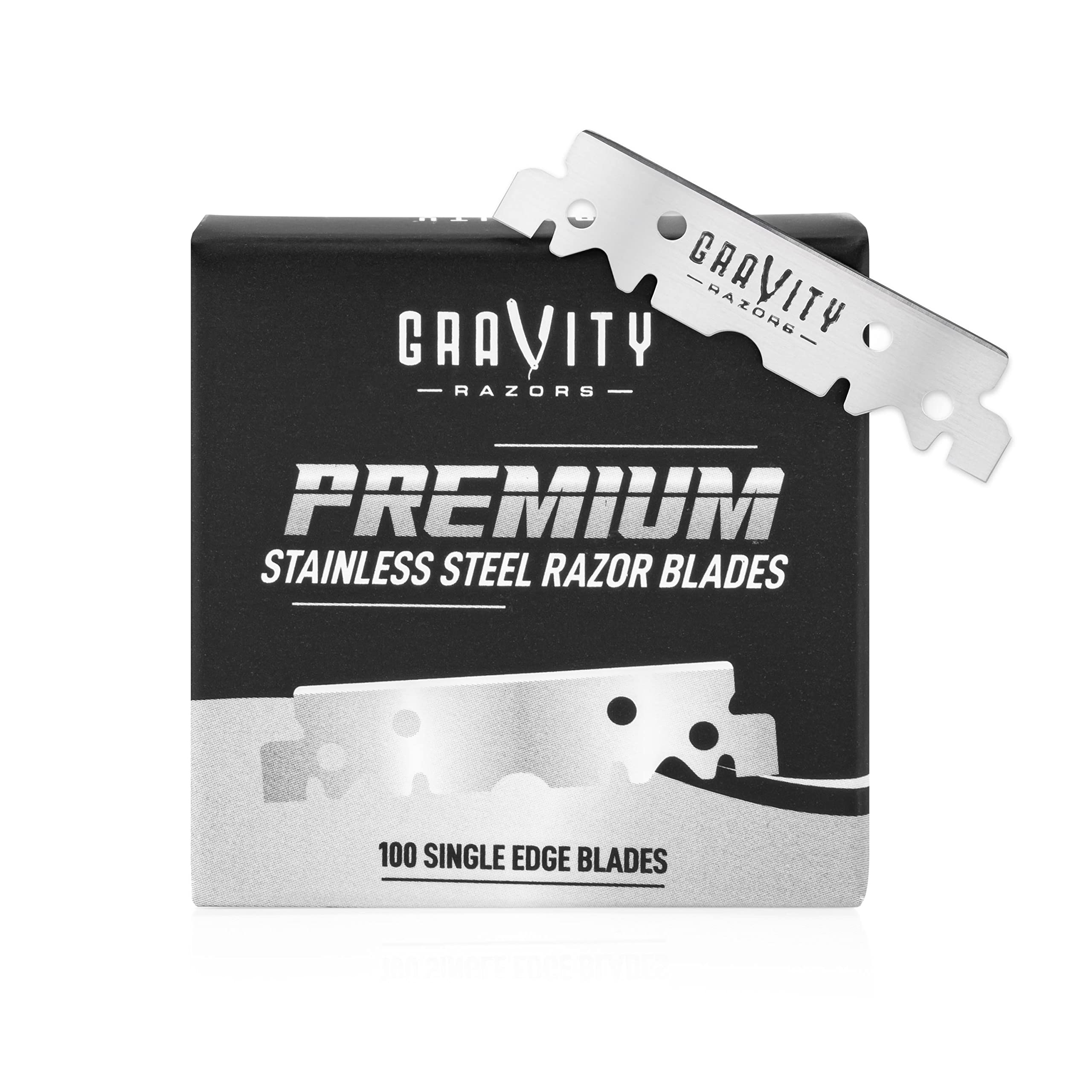 GRAVITY RAZORS premium single edge blades pack for precise shaving