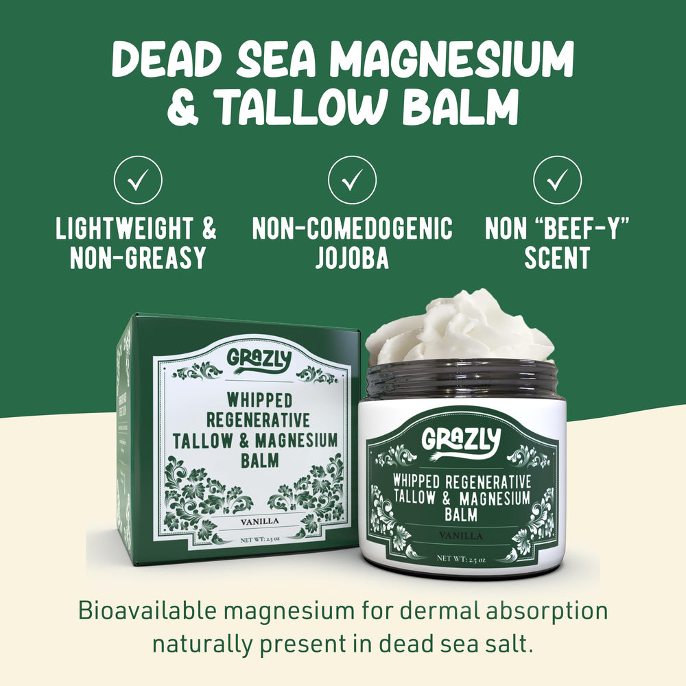 Grazly balm body application on elbows and knees provides non-greasy hydration.