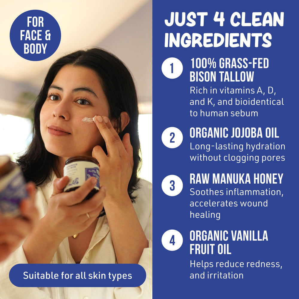 Grazly balm being applied with vanilla scent for moisture