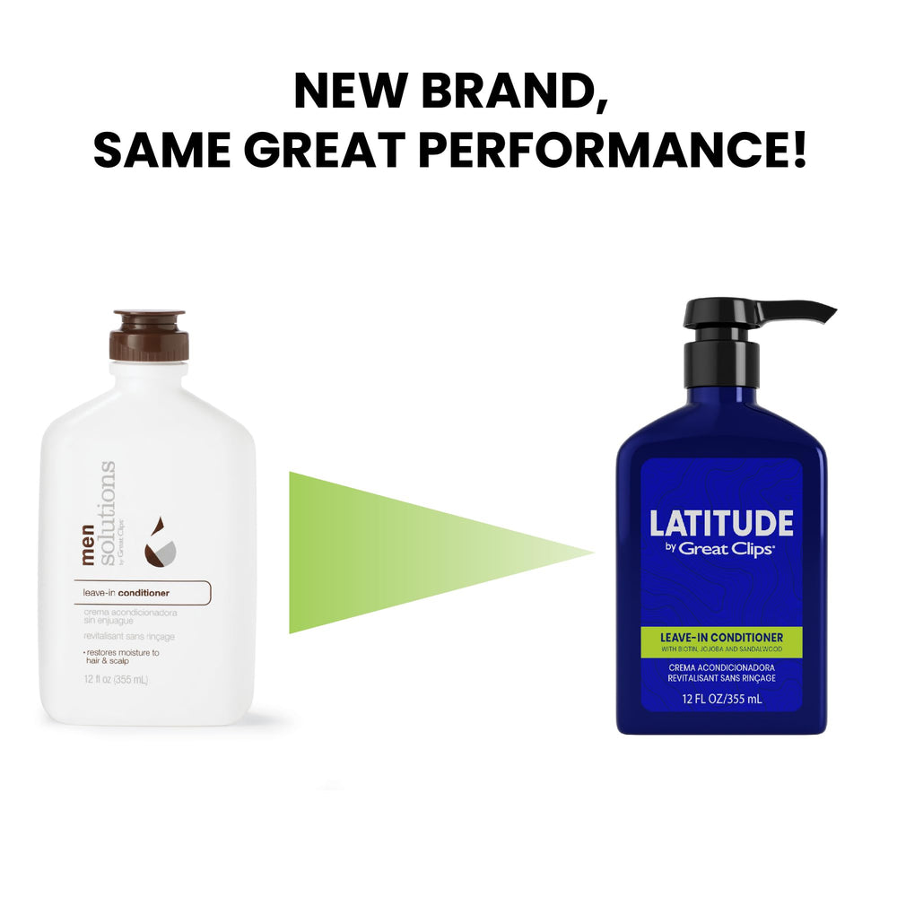 GREAT CLIPS LATITUDE leave-in conditioner dispense pump demonstrates easy daily use and mess-free application.