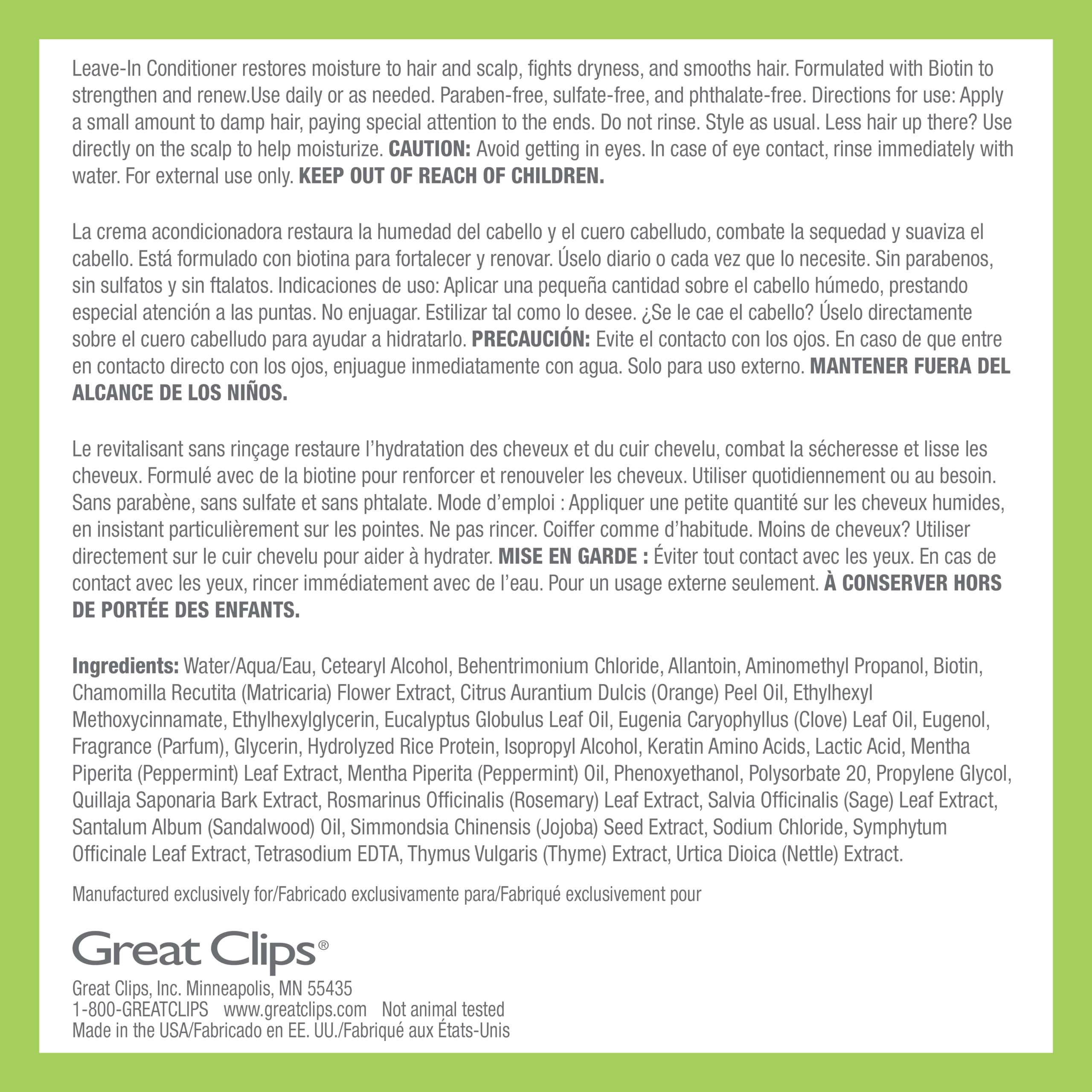 GREAT CLIPS LATITUDE packaging emphasizes recycled bottle materials and eco-friendly design.